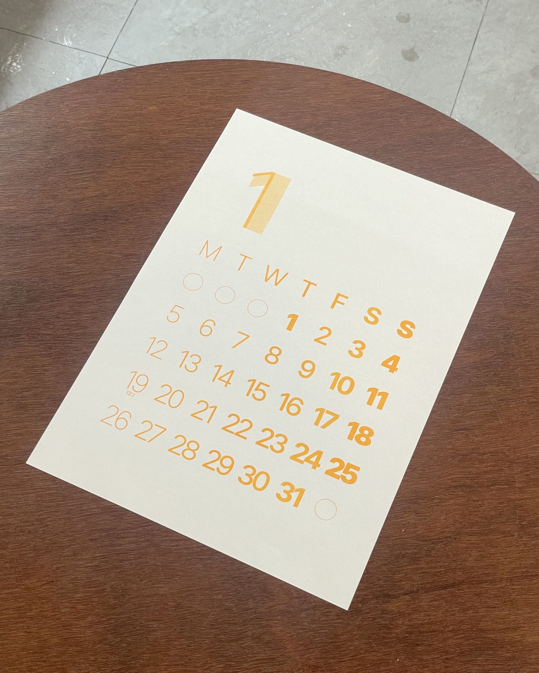 2026 페이퍼룸 작은달력 - 이미지 2