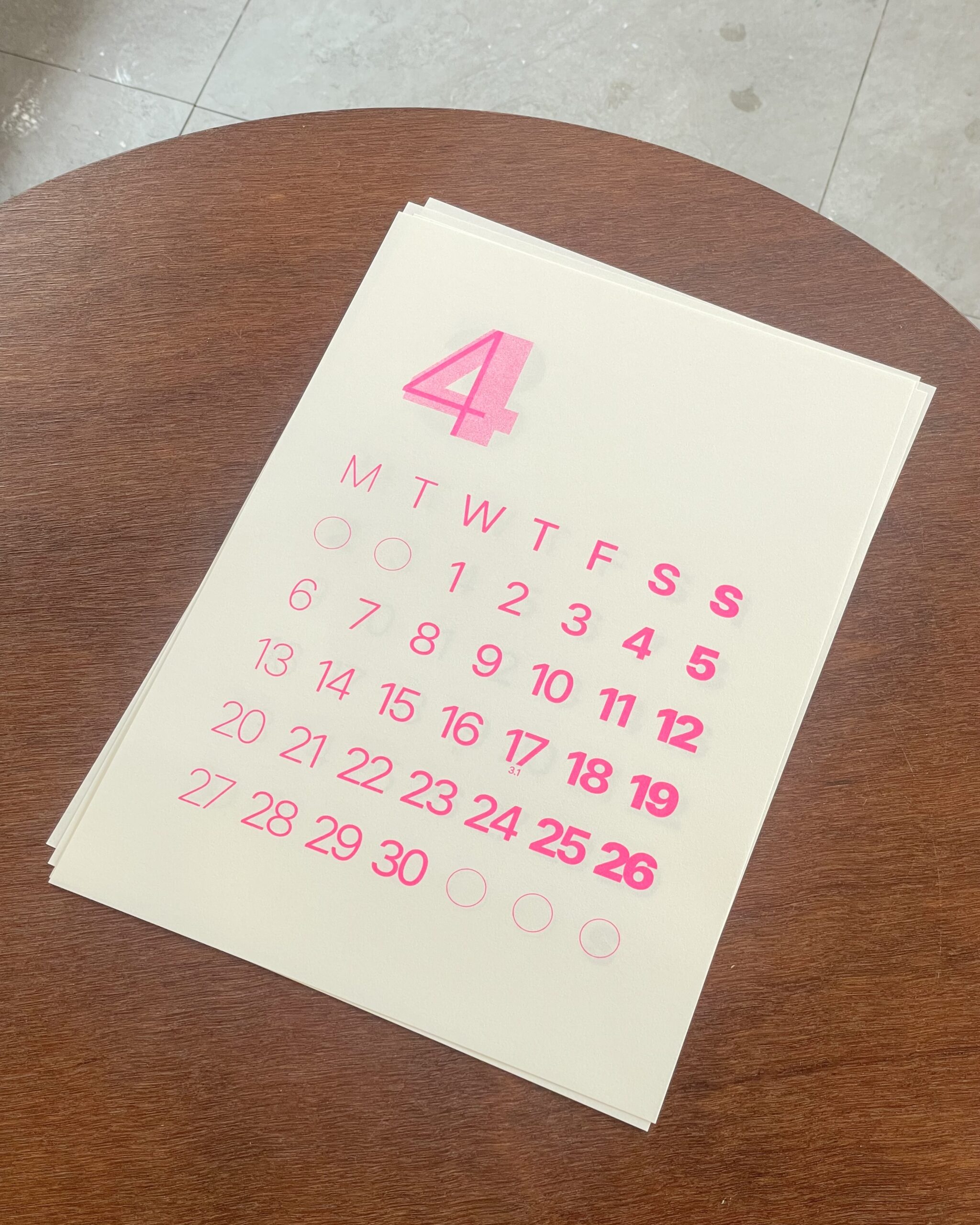 2026 페이퍼룸 작은달력 - 이미지 5