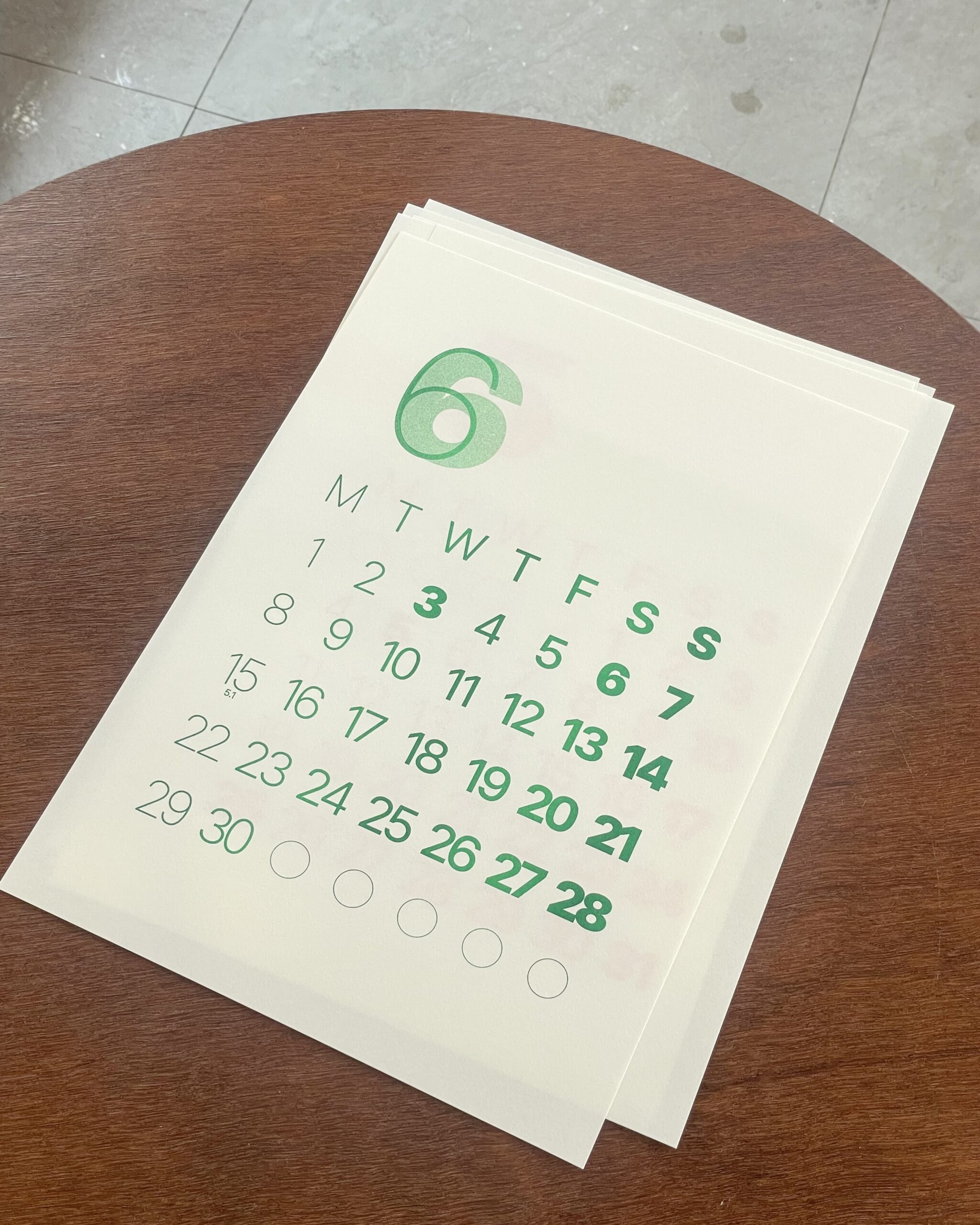 2026 페이퍼룸 작은달력 - 이미지 7